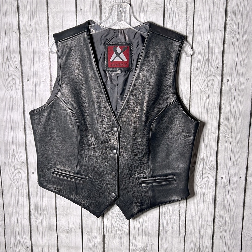 Xpert Black 100% Leather Performance Motorcycle V… - image 2